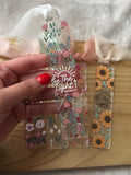 Be The Light Floral Bookmark
