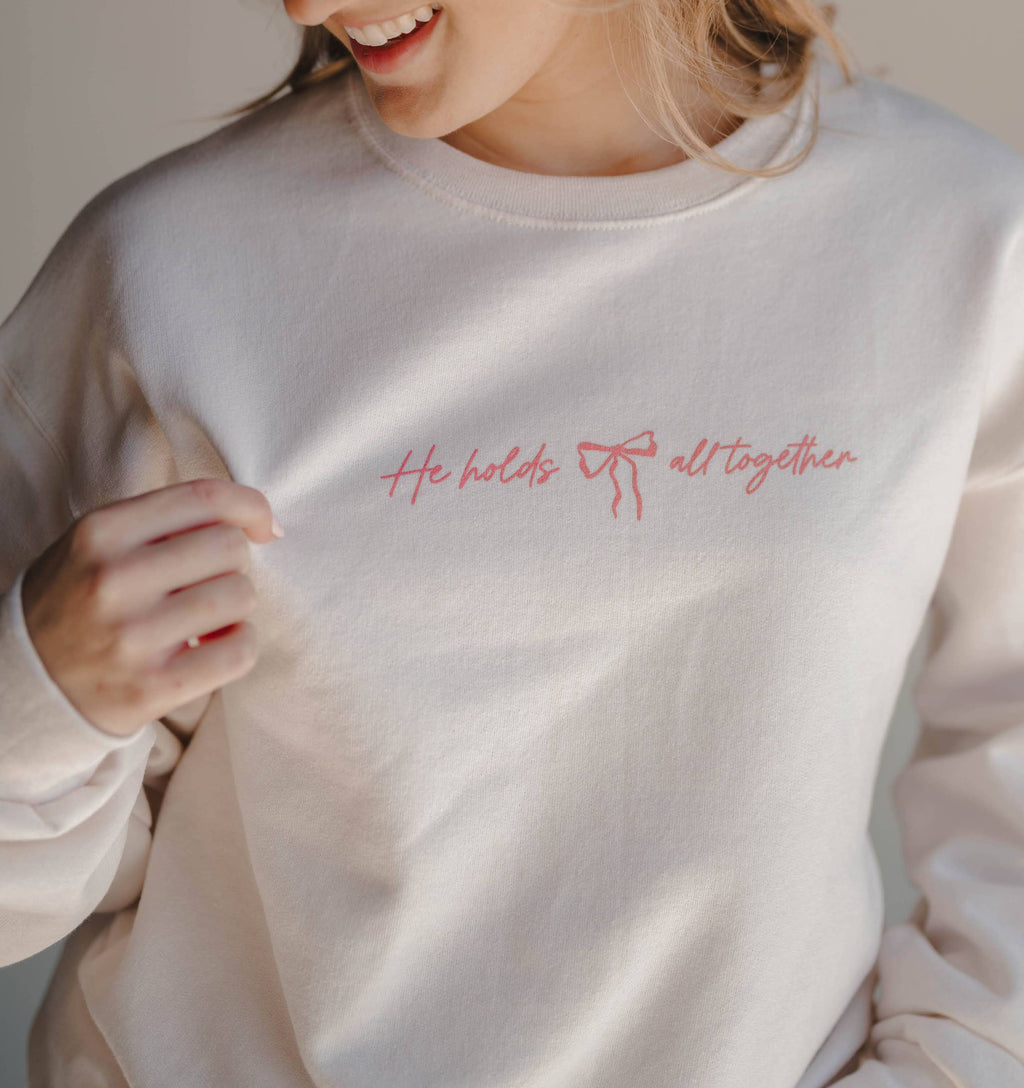 He Holds All Together Pullover