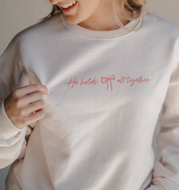 He Holds All Together Pullover