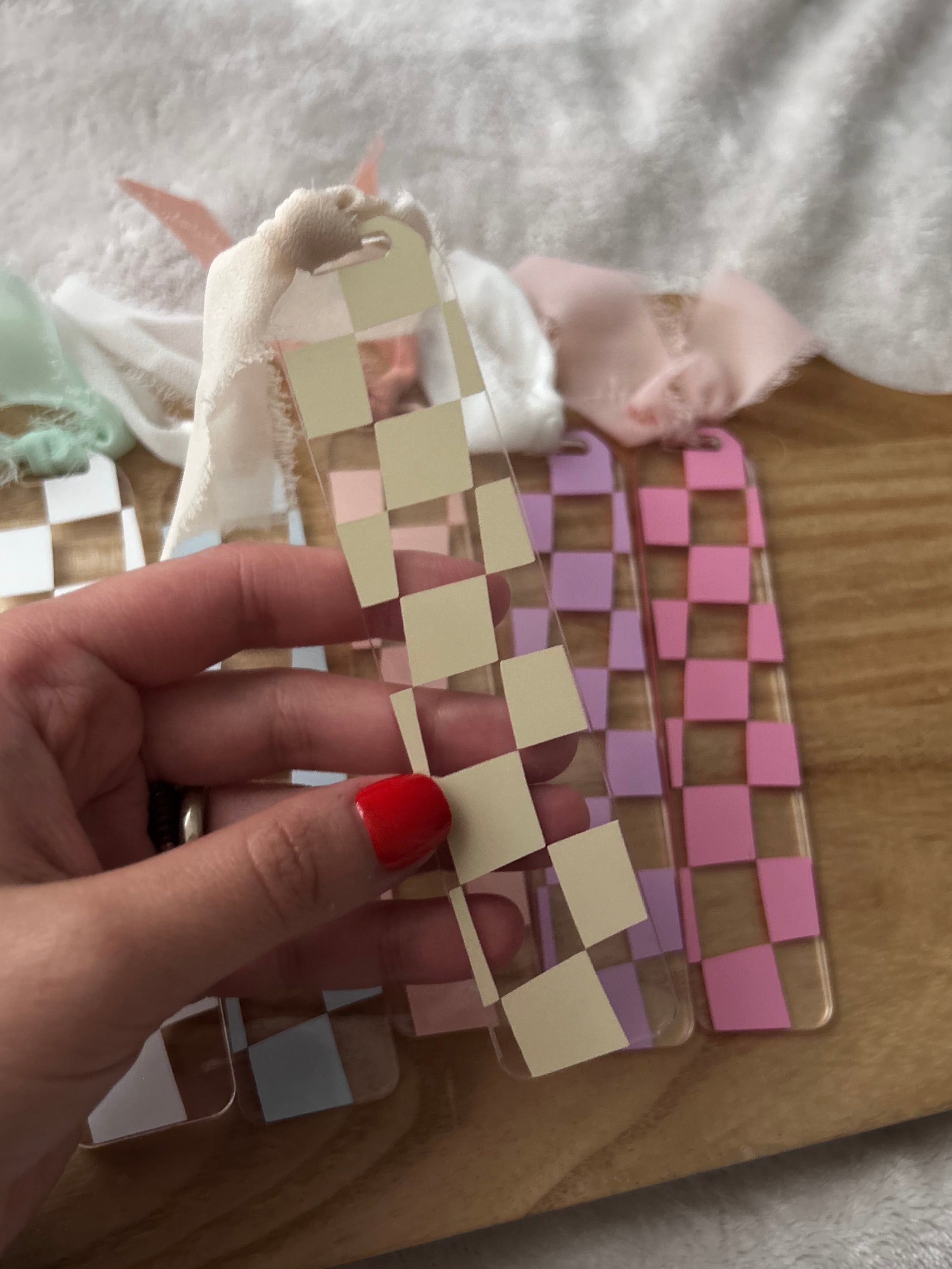 Checkered Bookmark